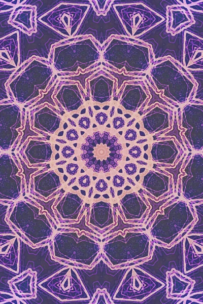 Kusursuz kaleydoskop, mandala soyut arkaplan görünümü