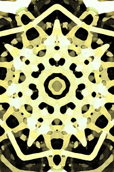 Kusursuz kaleydoskop, mandala soyut arkaplan görünümü