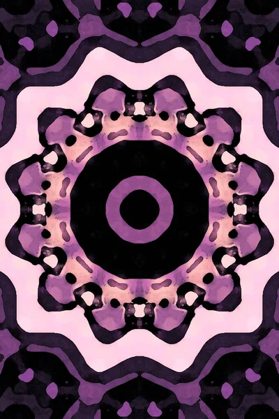 Kusursuz kaleydoskop, mandala soyut arkaplan görünümü