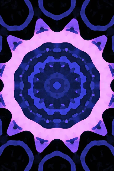 Kusursuz kaleydoskop, mandala soyut arkaplan görünümü