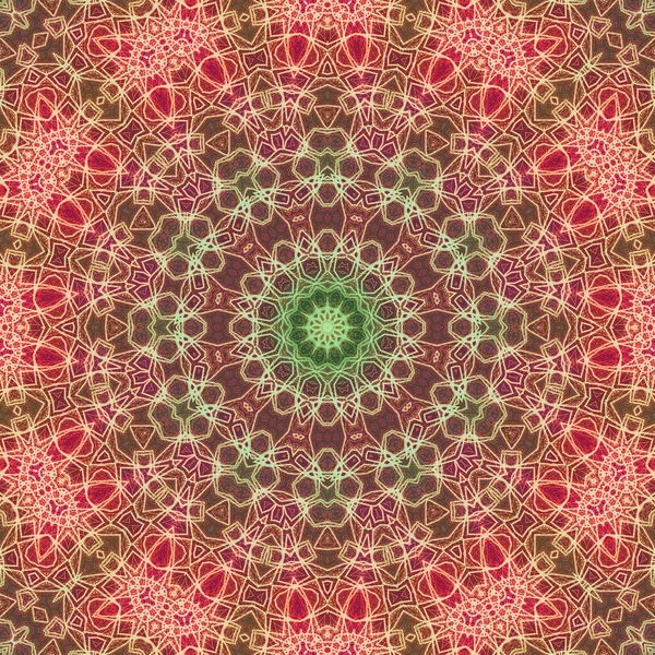 Kusursuz kaleydoskop, mandala soyut arkaplan görünümü