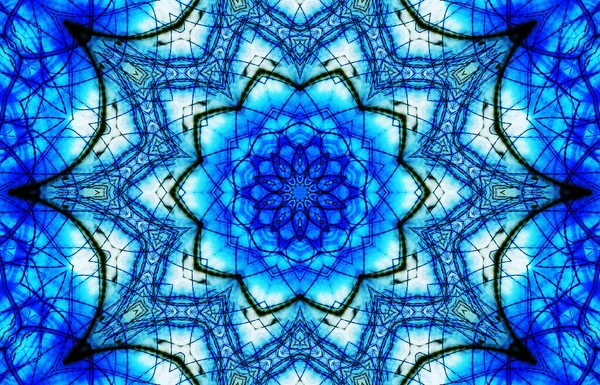 Kusursuz kaleydoskop, mandala soyut arkaplan görünümü