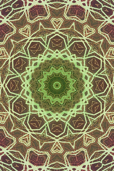 Kusursuz kaleydoskop, mandala soyut arkaplan görünümü