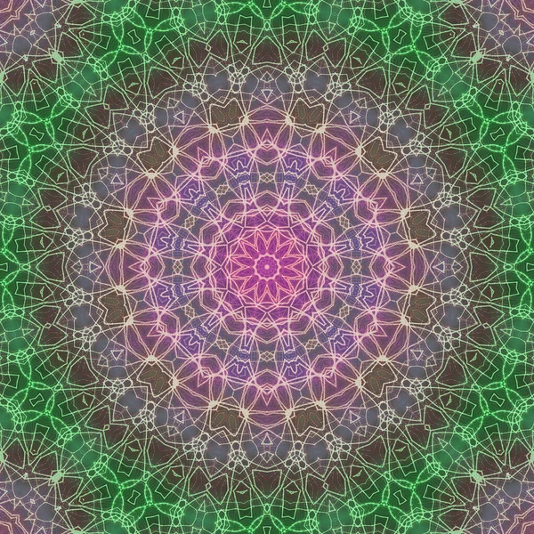 Naadloze Caleidoscoop Mandala Abstracte Achtergrond Uitzicht — Stockfoto