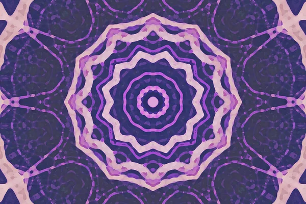 Bezešvé Kaleidoskop Mandala Abstraktní Pozadí Pohled — Stock fotografie