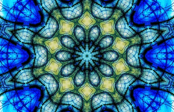 Kusursuz kaleydoskop, mandala soyut arkaplan görünümü