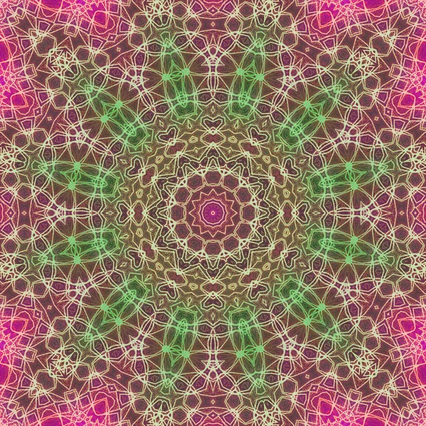 Kusursuz kaleydoskop, mandala soyut arkaplan görünümü