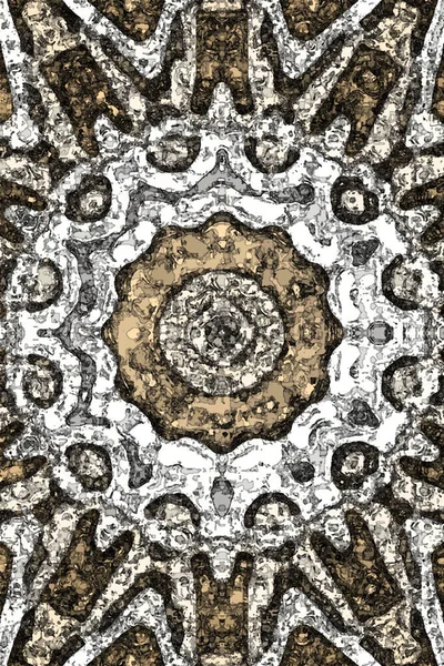 Kusursuz kaleydoskop, mandala soyut arkaplan görünümü