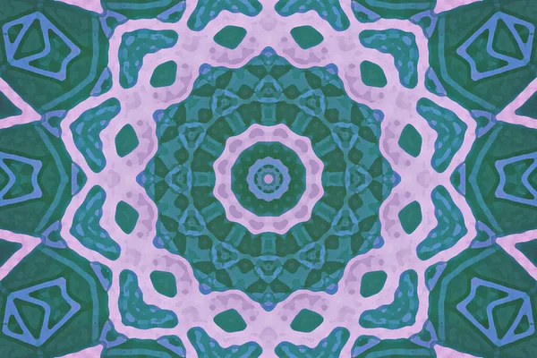 Kusursuz kaleydoskop, mandala soyut arkaplan görünümü