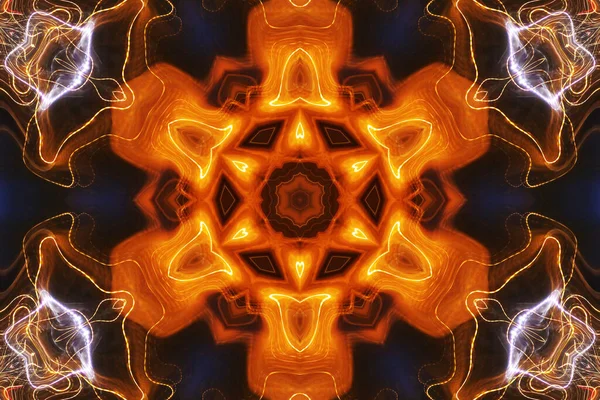 Kusursuz kaleydoskop, mandala soyut arkaplan görünümü