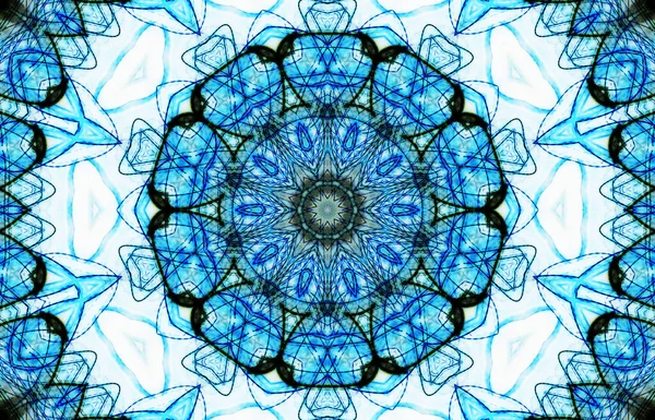 Kusursuz kaleydoskop, mandala soyut arkaplan görünümü