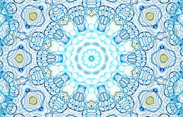 Tasarım için kusursuz bir kaleydoskop. Esrarengiz mistik enerji iyileştirici sahasrara mandala.