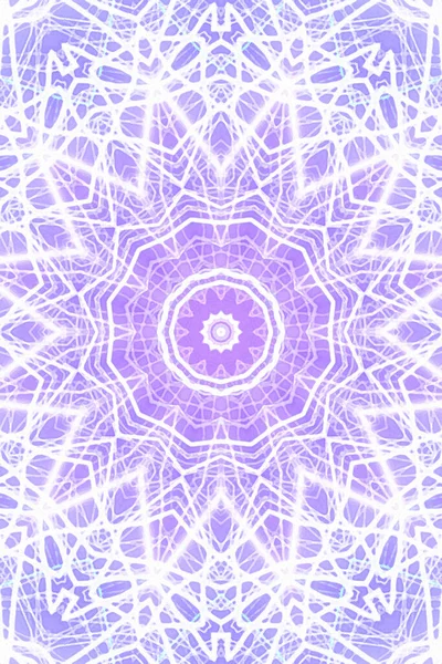 Seamless Kaleidoscope Design Esoteric Mystic Energy Healing Sahasrara Mandala — Stock Photo, Image