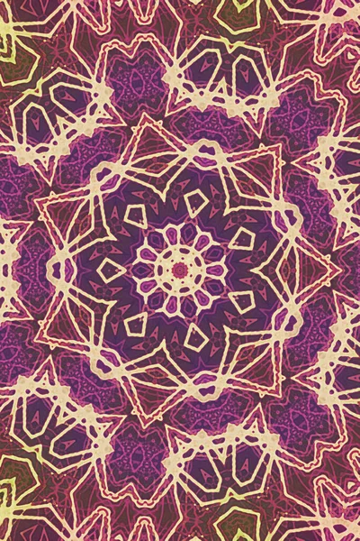 Tasarım için kusursuz bir kaleydoskop. Esrarengiz mistik enerji iyileştirici sahasrara mandala.