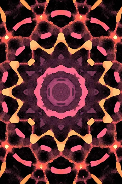 Tasarım için kusursuz bir kaleydoskop. Esrarengiz mistik enerji iyileştirici sahasrara mandala.