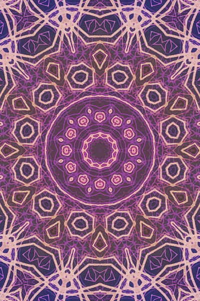 Tasarım için kusursuz bir kaleydoskop. Esrarengiz mistik enerji iyileştirici sahasrara mandala.