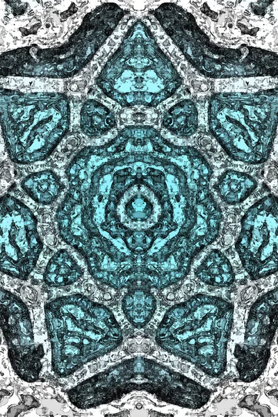 Tasarım için kusursuz bir kaleydoskop. Esrarengiz mistik enerji iyileştirici sahasrara mandala.