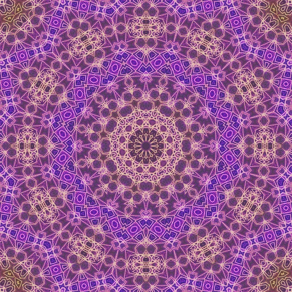 Tasarım için kusursuz bir kaleydoskop. Esrarengiz mistik enerji iyileştirici sahasrara mandala.