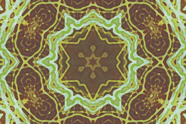 Tasarım için kusursuz bir kaleydoskop. Esrarengiz mistik enerji iyileştirici sahasrara mandala.