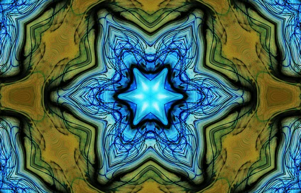 Tasarım için kusursuz bir kaleydoskop. Esrarengiz mistik enerji iyileştirici sahasrara mandala.