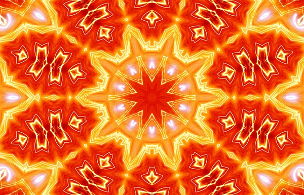 Kaleidoskop Mulus Untuk Desain Esoteris Energi Mistik Penyembuhan Sahasrara Mandala — Stok Foto