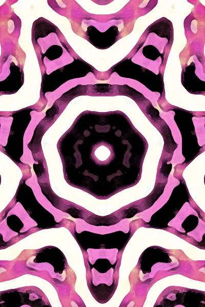 Seamless Kaleidoscope Design Esoteric Mystic Energy Healing Sahasrara Mandala — Stock Photo, Image