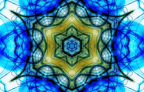 Tasarım için kusursuz bir kaleydoskop. Esrarengiz mistik enerji iyileştirici sahasrara mandala.