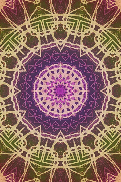 Tasarım için kusursuz bir kaleydoskop. Esrarengiz mistik enerji iyileştirici sahasrara mandala.