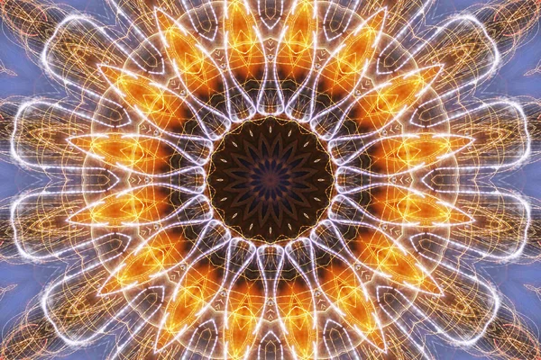 Tasarım için kusursuz bir kaleydoskop. Esrarengiz mistik enerji iyileştirici sahasrara mandala.