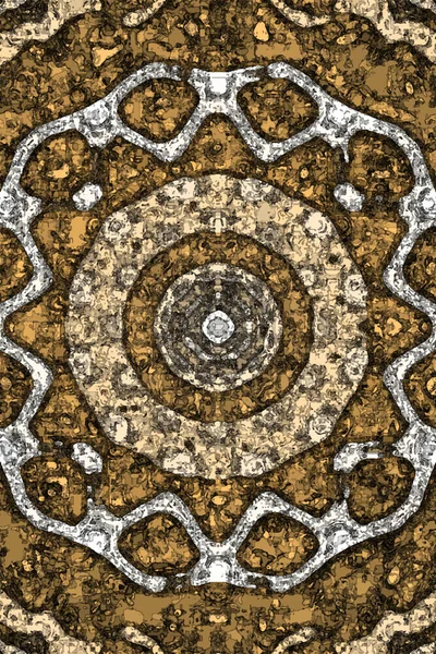 Tasarım için kusursuz bir kaleydoskop. Esrarengiz mistik enerji iyileştirici sahasrara mandala.