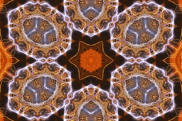 Nahtloses Kaleidoskop Für Design Esoterische Mystische Energie Heilt Sakasrara Mandala — Stockfoto