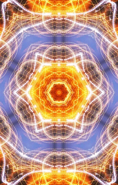 Mandala Abstracte Achtergrond Uitzicht — Stockfoto