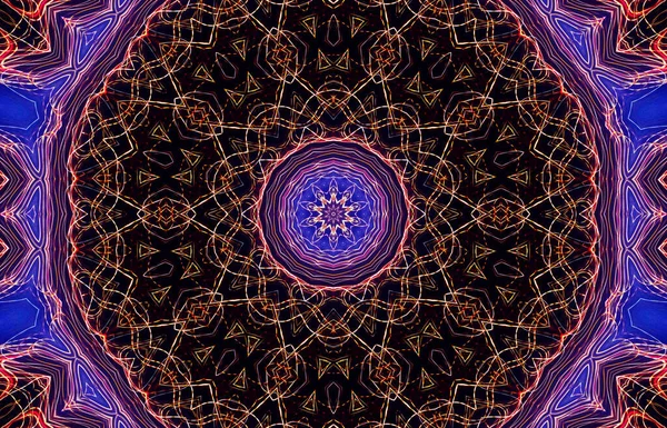 Tasarım için kusursuz bir kaleydoskop. Esrarengiz mistik enerji iyileştirici sahasrara mandala.