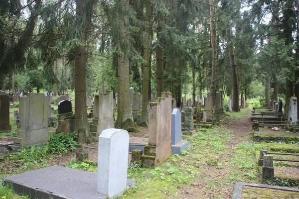 Starý Pohled Hřbitov Koncept Života Smrti — Stock fotografie