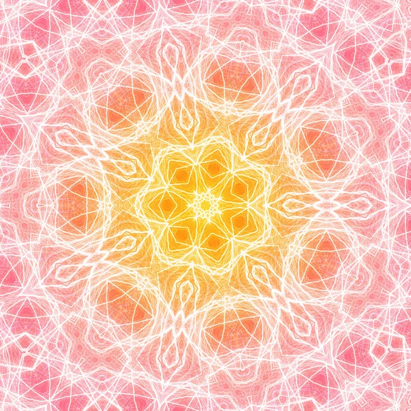 Tasarım için kusursuz bir kaleydoskop. Esrarengiz mistik enerji iyileştirici sahasrara mandala.