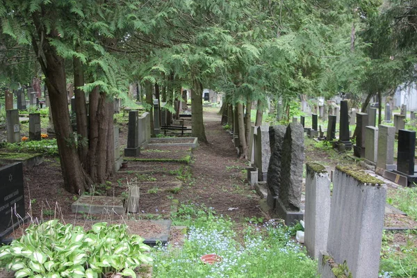 Starý Pohled Hřbitov Koncept Života Smrti — Stock fotografie