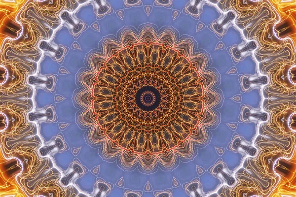 Tasarım için kusursuz bir kaleydoskop. Esrarengiz mistik enerji iyileştirici sahasrara mandala.