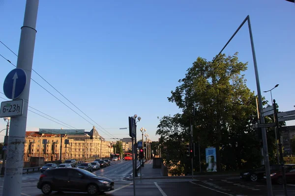 Stadskoncept Stadsbild Bakgrundsbild — Stockfoto