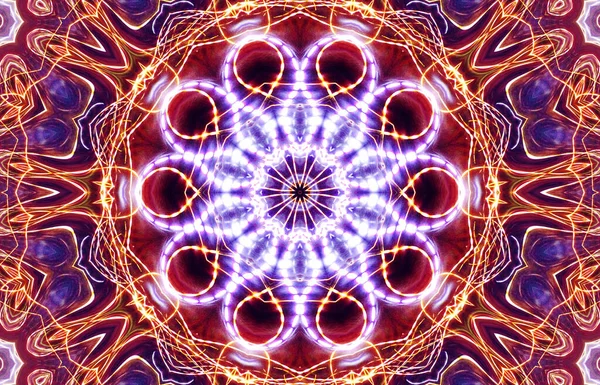 Tasarım için kusursuz bir kaleydoskop. Esrarengiz mistik enerji iyileştirici sahasrara mandala.