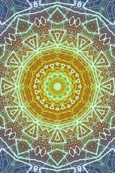 Tasarım için kusursuz bir kaleydoskop. Esrarengiz mistik enerji iyileştirici sahasrara mandala.