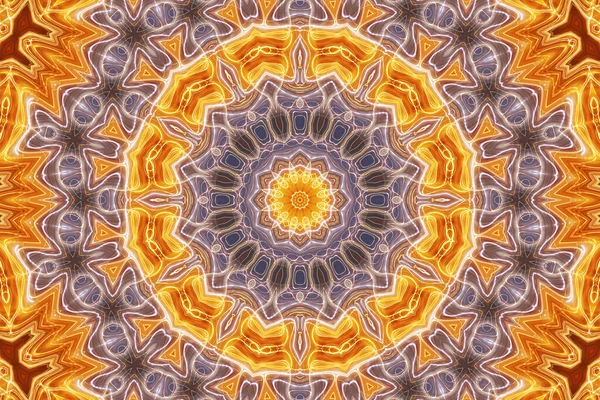 Sömlös Kalejdoskop För Design Esoterisk Mystisk Energi Healing Saharrara Mandala — Stockfoto