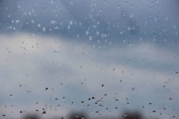 Rain Drops Window Close — Stock Photo, Image