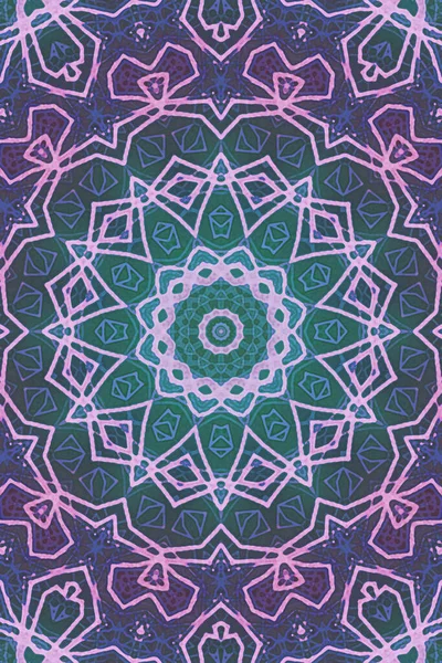 Tasarım için kusursuz bir kaleydoskop. Esrarengiz mistik enerji iyileştirici sahasrara mandala.