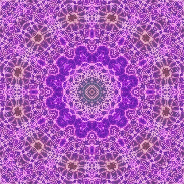 Seamless Kaleidoscope Design Esoteric Mystic Energy Healing Sahasrara Mandala — Stock Photo, Image