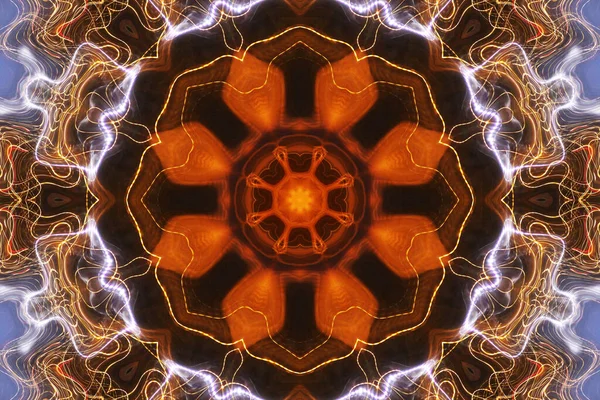 Tasarım için kusursuz bir kaleydoskop. Esrarengiz mistik enerji iyileştirici sahasrara mandala.