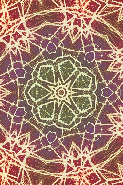 Tasarım için kusursuz bir kaleydoskop. Esrarengiz mistik enerji iyileştirici sahasrara mandala.