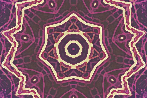 Bezešvý Kaleidoskop Pro Design Esoterické Mystické Energie Léčení Sahasrara Mandala — Stock fotografie