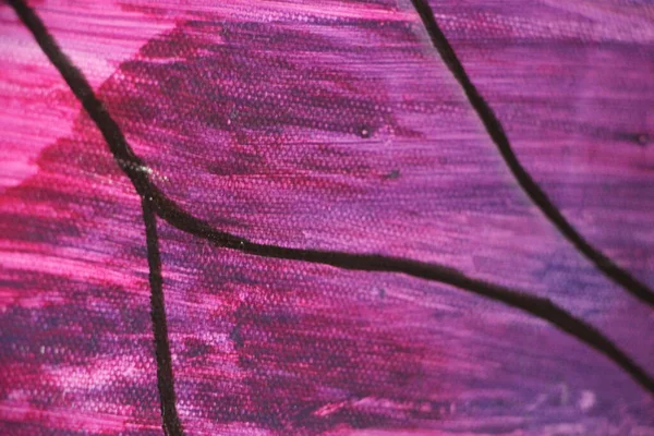 Üzerine boya sıçramış tuval. Yakından bak. 