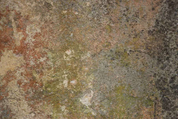 旧的风化油漆剥落锈蚀金属色彩斑斓的背景 — 图库照片