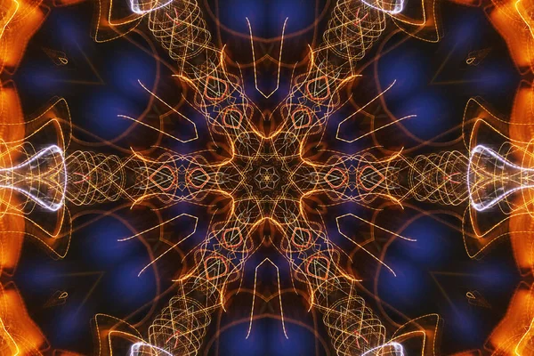 Tasarım için kusursuz bir kaleydoskop. Esrarengiz mistik enerji iyileştirici sahasrara mandala.